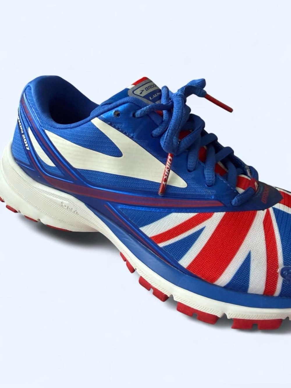 🇬🇧 Union Jack Flag Brooks Launch 4 Women’s London Marathon Shoes - Size 9 🇬🇧 - Picture 3 of 8